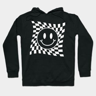 White Preppy Smiley Face Hoodie